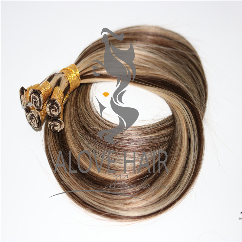 China cheap price piano color hand tied wefts vendor